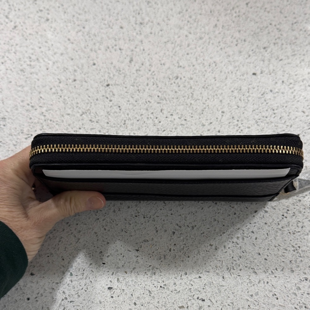 Kate Spade Black Pebbled Leather Wallet - Picture 3 of 7